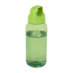 Recycled plastic office bottle with wide handle, 500 ml green colour