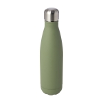 Recycled stainless steel double-walled bottle, 500 ml pastel green colour