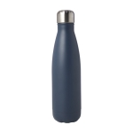 Recycled stainless steel double-walled bottle, 500 ml petrol blue colour