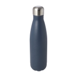 Recycled stainless steel double-walled bottle, 500 ml petrol blue colour