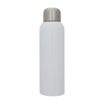 Large recycled stainless steel bottle with screw cap, 820 ml white colour