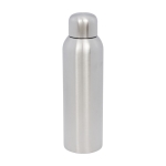 Large recycled stainless steel bottle with screw cap, 820 ml silver colour