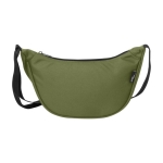 Water-repellent recycled polyester waist bag, 1.5 L capacity olive green colour