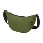 Water-repellent recycled polyester waist bag, 1.5 L capacity olive green colour