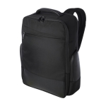 Water-repellent recycled polyester laptop backpack, 15.6'' black colour