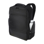 Water-repellent recycled polyester laptop backpack, 15.6'' black colour