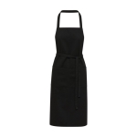 Recycled materials apron with two pockets, 240 g/m² black colour