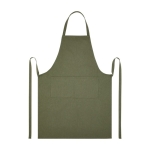 Recycled materials apron with two pockets, 240 g/m² green colour