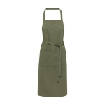 Recycled materials apron with two pockets, 240 g/m² green colour