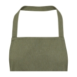 Recycled materials apron with two pockets, 240 g/m² green colour