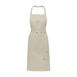 Recycled materials apron with two pockets, 240 g/m² ivory colour