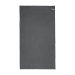 Recycled polyester sports towel with quick-dry technology, 200 g/m² grey colour