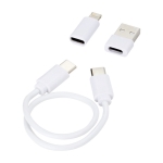 Multifunctional charging and data transfer cable white colour