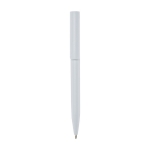 Recycled plastic pen in various colors, blue ink white colour