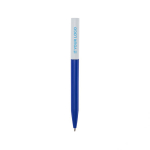 Recycled plastic pen in various colors, blue ink