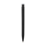 Recycled plastic pen in various colors, black ink black colour