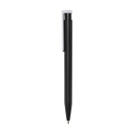 Recycled plastic pen in various colors, black ink black colour