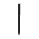 Recycled plastic pen in various colors, black ink black colour