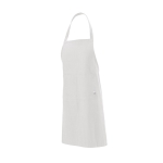 Recycled cotton apron with neck ties, 180 g/m2 white colour