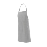 Recycled cotton apron with neck ties, 180 g/m2 grey colour