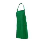 Recycled cotton apron with neck ties, 180 g/m2 green colour