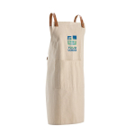 Recycled cotton apron with front pockets, 280 g/m2 main view