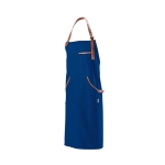 Apron made of recycled cotton & RPET with top pocket, 300 g/m2 navy-blue colour