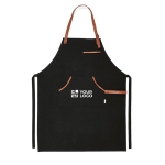 Apron made of recycled cotton & RPET with top pocket, 300 g/m2 main view