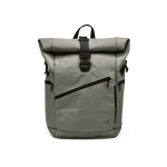 Roll-up backpack in RPET with buckle closure, 28 L grey colour