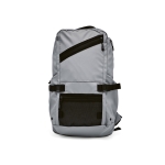 Backpack made of RPET with a laptop sleeve, 18 L grey colour front view