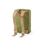 Recycled cotton backpack, 340 g/m2 military green colour second view