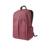 Recycled nylon laptop backpack, 16.5” burgundy colour