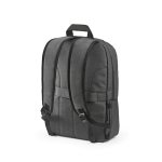 Recycled nylon laptop backpack, 16.5” dark grey colour second view