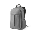 Recycled nylon laptop backpack, 16.5” light grey colour