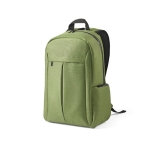 Recycled nylon laptop backpack, 16.5” military green colour