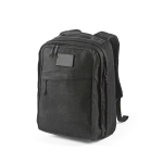 Backpack made of recycled cotton with wax coating, 230 g/m2 black colour