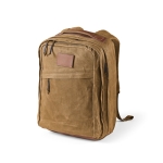 Backpack made of recycled cotton with wax coating, 230 g/m2 camel colour