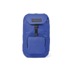 Water-repellent backpack made from recycled cotton, 240 g/m2 blue colour front view