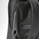 Backpack cut-resistant RPET, lock, 20 L dark grey colour second detail view