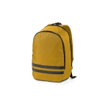 RPET backpack with laptop compartment, 18 L dark yellow colour