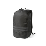 RPET backpack, reflective, shoe compartment, 25 L black colour