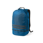 RPET backpack, reflective, shoe compartment, 25 L blue colour