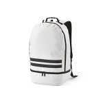 RPET backpack, reflective, shoe compartment, 25 L white colour