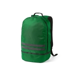 RPET backpack, reflective, shoe compartment, 25 L green colour