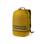 RPET backpack, reflective, shoe compartment, 25 L dark yellow colour