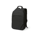 Backpack with front compartment, 300D RPET, 15.6”, 18 L black colour