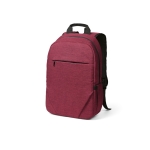 Backpack with front compartment, 300D RPET, 15.6”, 18 L red colour