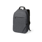 Backpack with front compartment, 300D RPET, 15.6”, 18 L dark grey colour