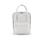 Recycled cotton backpack with handles, 450 g/m2 white colour