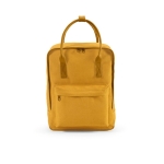 Recycled cotton backpack with handles, 450 g/m2 dark yellow colour